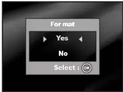 Format Yes No Select : OK