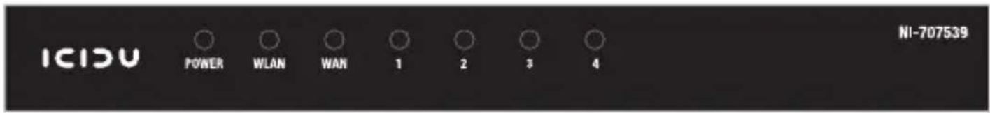 ICIDU POWER WLAN WAN 1 2 3 4 NI-707539