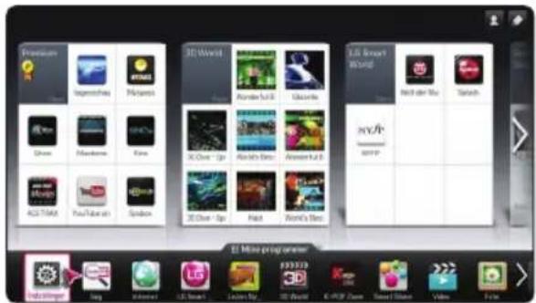 LG SP820N - Justering af Indstillinger - 1