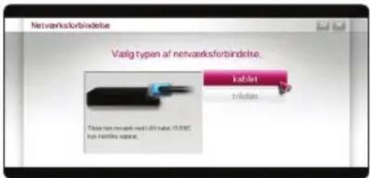 Netvaerksforbindelse Vasig typen af netvaerksforbindelse. Tablet: USB port selection Tablet: USB port selection