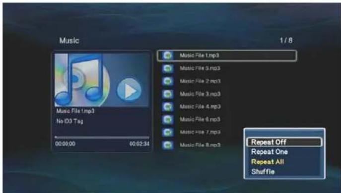 Music 1 / 6 Music File 1.mp3 Music File 2.mp3 Music File 3.mp3 Music File 4.mp3 Music File 5.mp3 Music File 6.mp3 Music File 7.mp3 Music File 8.mp3 00:00:00 00:02:34 Repeat Off Repeat One Repeat All Shuffle