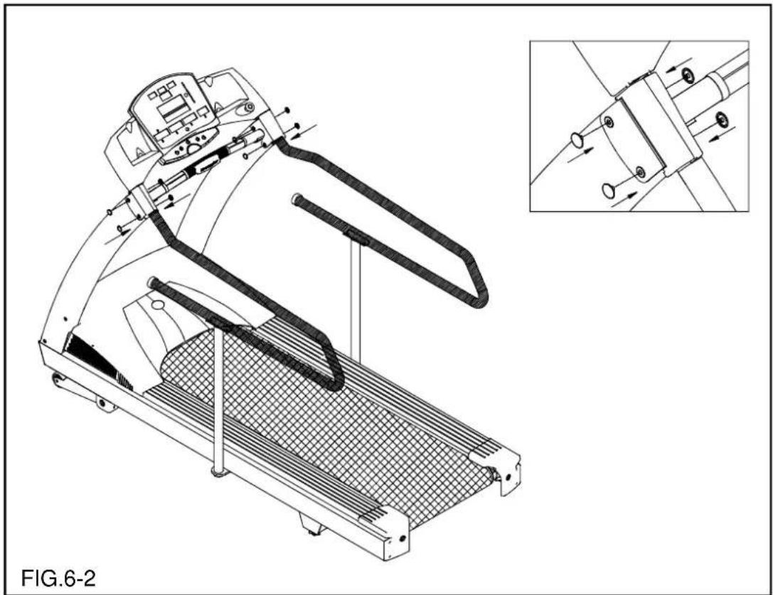 SportsArt 6310 - For medical handrail assembly: - 3
