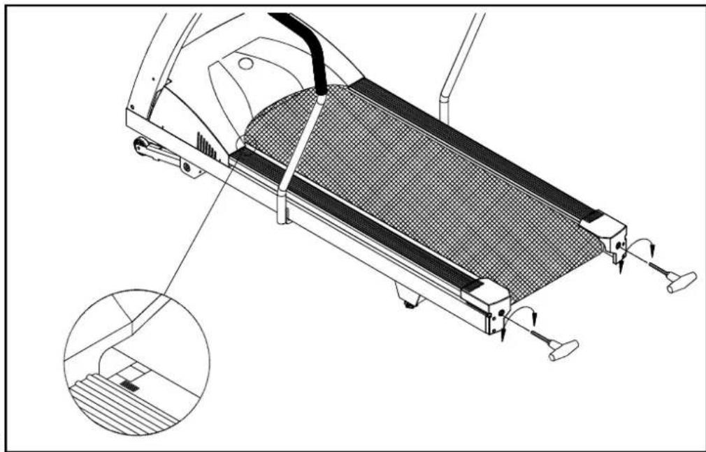 SportsArt 6310 - CAUTION: DO NOT ALLOW ANYONE TO WALK ON RUNNING BELT DURING THIS PROCEDURE. - 4