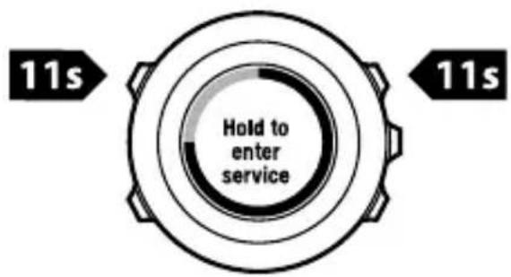 SUUNTO Ambit 2.0 - Servicemenu - 1