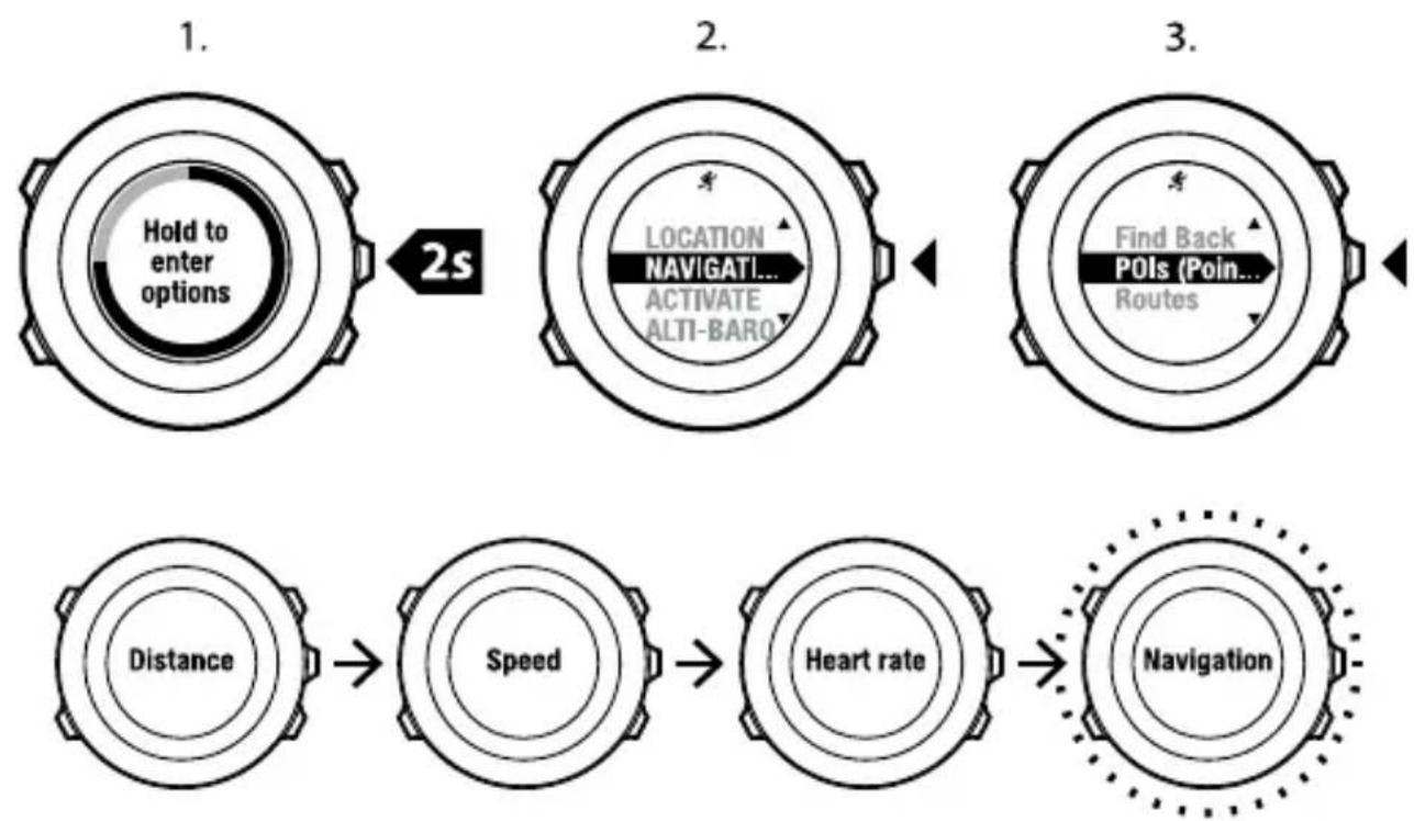 SUUNTO Ambit 2.0 - Navigeren tijdens de training - 1