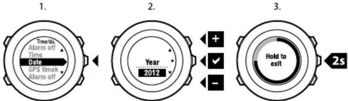 SUUNTO Ambit 2.0 - Tijd instellen - 3