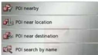 POI nearby POI near location POI near destination POI search by name