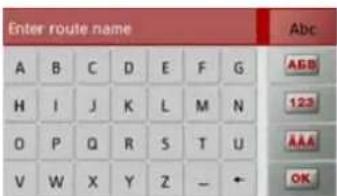 Enter route name A B C D E F G H I J K L M N O P Q R S T U V W X Y Z - + Abc A&B 123 AAA OK