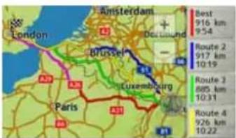 Best 916 km 9:54 London Deutschland Brüssel Luxembourg Paris Route 2 917 km 10:19 Route 3 685 km 10:31 Route 4 926 km 10:22