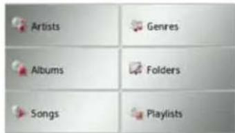 Artists Genres Albums Folders Songs Playlists