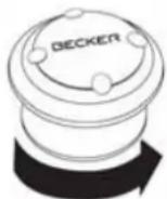 BECKER Active 43 Talk - Removing the remote control - 1