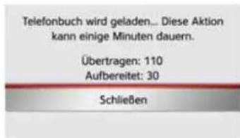 Telefonbuch wird geladen... Diese Aktion kann einige Minuten dauern. Übertragen: 110 Aufbereitet: 30 Schließen
