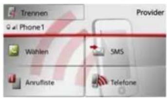 Trennen Phone1 Provider Wahlen SMS Anrufliste Telephone