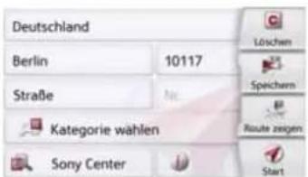 Deutschland Berlin 10117 Straße Kategorie wählen Sony Center Löchen Spechern Route zeigen Start