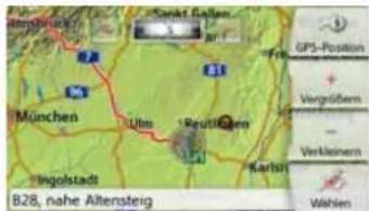 Sankt Gallen München Ulm Reutlingen Ingolstadt Karlisi GPS-Position + Vergüßern - Verkleinern Wahlen B28, nahe Altensteig