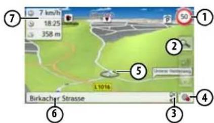 7 km/h 18.25 358 m 50 ① ② ③ ④ ⑥ Birkachir Strasse