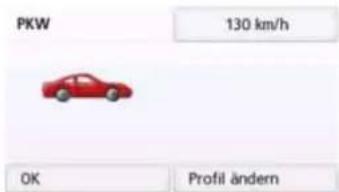 PKW 130 km/h OK Profil ändern