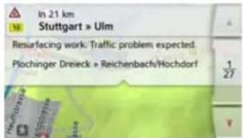 In 21 km Stuttgart » Ulm Resurfacing work. Traffic problem expected. Plochinger Dreieck » Reichenbach/Hochdorf 1/27