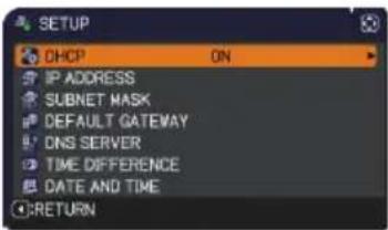3M X56 - NETWORK menu - 2