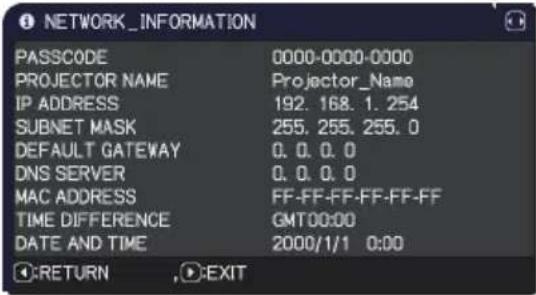 3M X56 - NETWORK menu - 7