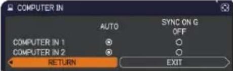 3M X56 - INPUT menu - 3