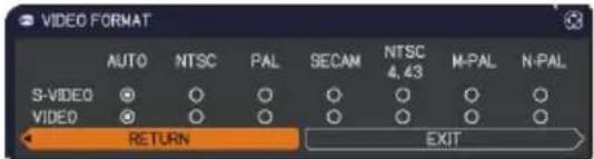 3M X56 - INPUT menu - 2