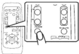 HITACHI CP-RX60Z - Het beeld stil zetten - 1