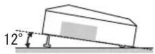 HITACHI CP-X253EF - De neiging van de projector instellen - 1