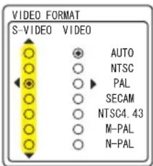 HITACHI CP-X253EF - Menu INPUT - 1