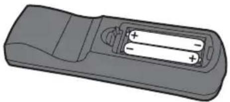 OPTOMA DS328 - Installing the Batteries - 2