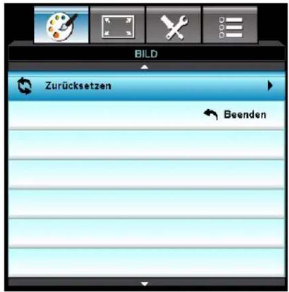 BILD Zurücksetzen Beenden
