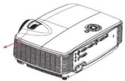 OPTOMA DS328 - Installing the Dust Filter - 2
