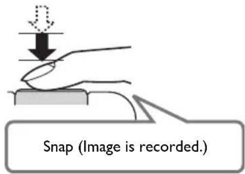 Snap (Image is recorded.)