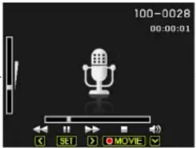 100-0028 00:00:01 << SET > ●MOVIE ✓
