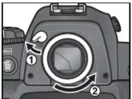 NIKON D2H - アイピースを取り外すには - 1