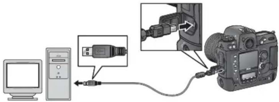 NIKON D2H - USB ケーブルで接続する - 2