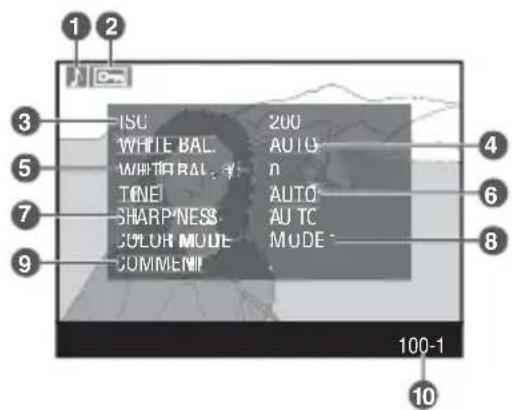 ISC 200 WHITE BAL AUTO WHITE BAL NET TONE AUTO SHARPNESS AUTO COLOR MODE MODE COMMENT
