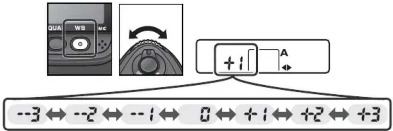 NIKON D2H - ホワイトバランスボタンとサブコマンドダイヤルで設定する場合 - 1