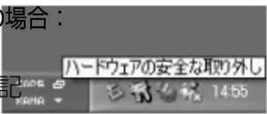 場合: ハードウェアの安全な取り外し 14:55