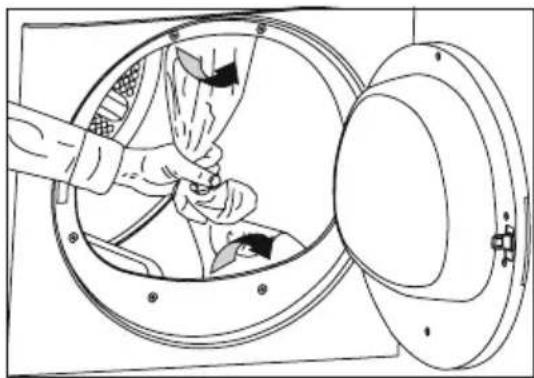 BLOMBERG TKF 8431 S - Removing the transportation safety assembly - 1