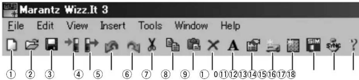 Marantz Wizz.It 3 File Edit View Insert Tools Window Help ① ② ③ ④ ⑤ ⑥ ⑦ ⑧ ⑨ ⑩ ⑪ ⑫ ⑬ ⑭ ⑮ ⑯ ⑰ ⑱