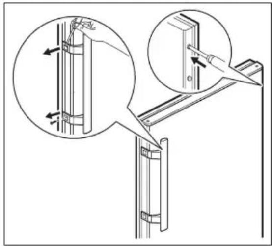 ELECTROLUX KF 3110 - Wechseln des Türanschlags - 4