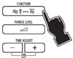 graph TD A["FUNCTION"] --> B["Power Level"] B --> C["TIME ADJUST"] C --> D["-"] C --> E["+"]