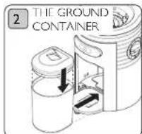 DUALIT CCG2 Burr - NOTE: THE GRINDER WILL NOT OPERATE WITHOUT THE HOPPER OR GROUND CONTAINER CORRECTLY IN POSITION. - 2