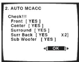 PIONEER VSX-1014 - Confirm the speaker configuration in the OSD. - 1