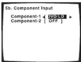 PIONEER VSX-1014 - Select the number of the component video input to which you've connected your video component. Select between DVD/LD, TV/SAT, DVR, VIDEO1 or OFF. - 1