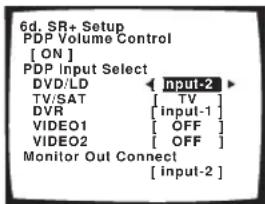 PIONEER VSX-1014 - Assign any input source connected to the plasma display to the corresponding input number. - 2