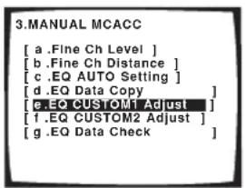 PIONEER VSX-1014 - Setting the Acoustic Calibration EQ manually - 1