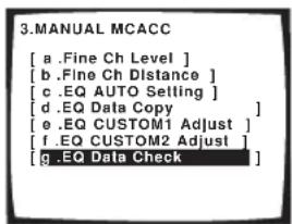 PIONEER VSX-1014 - Checking your Acoustic Calibration EQ settings - 1