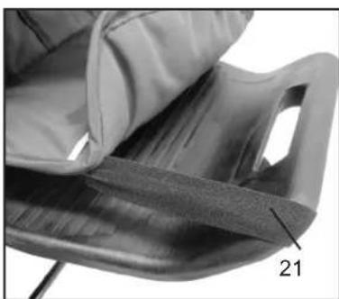 Emmaljunga Scooter S - Assembly of the footrest fabric - 2